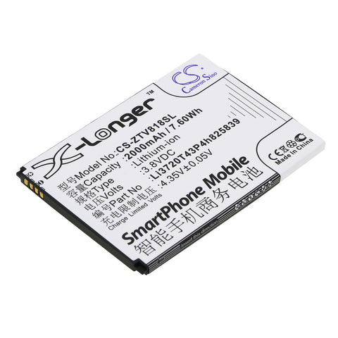 Orange Li3720T43P4h825839 Battery 3.8V 2000mAh Li-Ion - Compatible Replacement