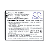 ZTE 353VL Battery 3.8V 1500mAh - Compatible Replacement