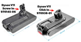 Dyson V15 Battery Replacement for Cordless Vacuum - CLICK IN VERSION