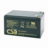 CSB EVH12150F2 Battery - 12V 15Ah AGM .250" Terminals - EVH 12150 F2 - 4 Pieces