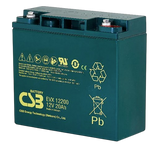 CSB EVX 12200 Battery - 12 Volt 20 Amp Hour - Recessed Nut & Bolt Terminals - 4 Pieces