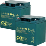 CSB EVX 12300 Battery - 12 Volt 30 Amp Hour - Recessed Nut & Bolt Terminals - 2 Pieces