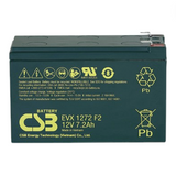 CSB EVX 1272 F2 Battery - 12 Volt 7.2 Amp Hour - .250" Terminals - 10 Pieces