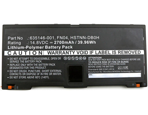 HP 635146-001 Battery Replacement (2800mAh)