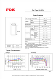 FDK HR-SCU Battery - 1.2V 3000mAh Sub C NiMH (Flat Top)