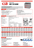 CSB HR 12120W FR Battery - 12 Volt 30 Amp Hour 120W