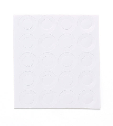 18650 Battery Terminal Insulators - 20pcs - White Plastic