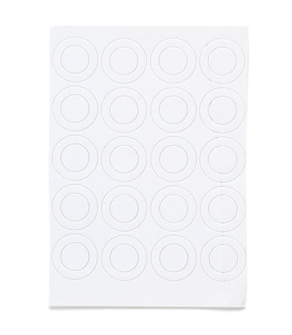 18650 Battery Terminal Insulators - 20pcs - White Paper