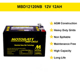 Motobatt MB12120NB 12V AGM Battery