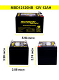 Motobatt MB12120NB 12V AGM Battery