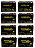 Motobatt MB1270F1 Battery - 12 Volt 7 Amp Hour - .187" Terminals - 8 Pieces