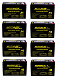 Motobatt MB1270F2 Battery - 12 Volt 7 Amp Hour - .250" Terminals - 8 Pieces