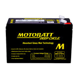 Motobatt MB1270F2 Battery - 12 Volt 7 Amp Hour - .250" Terminals - 8 Pieces