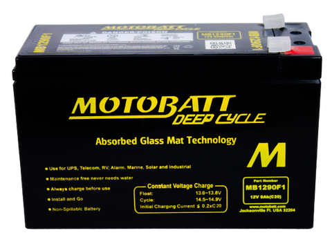 Motobatt MB1290F1 12V AGM Battery