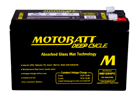 Motobatt MB1290F2 12V AGM Battery