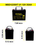 Motobatt MBD12350IT 12V AGM Battery