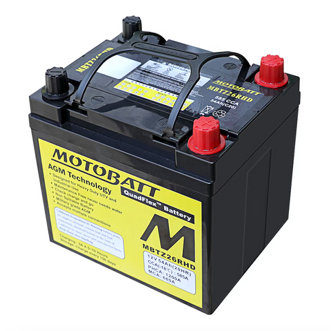 Motobatt MBTZ26RHD Battery - 12V 54Ah 585CCA Sealed AGM