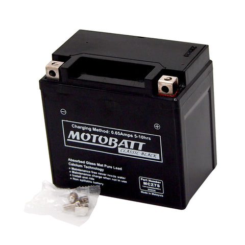 Motobatt MCZ7S Battery - Sealed AGM Classic Black