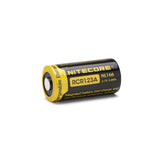 Nitecore NL166 RCR123A 16340 650mAh Battery - Protected Button Top, product view 2