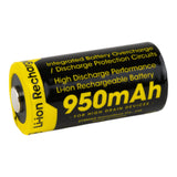 Nitecore NL169 16340 950mAh Battery - Protected Button Top, product view 2