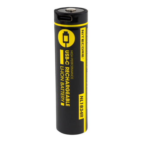 Nitecore NL1834R 18650 3400mAh USB-C Rechargeable Battery