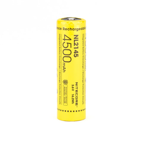 Nitecore NL2145 21700 4500mAh Battery - Protected Button Top