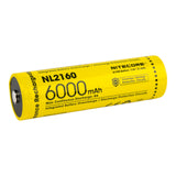 Nitecore NL2160 21700 6000mAh 8A Battery - Protected Button Top, product view 2