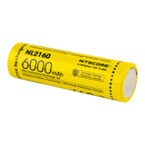 Nitecore NL2160 21700 6000mAh 8A Battery - Protected Button Top, product view 3