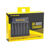Nitecore Q6 6 Channel Battery Charger - Black, product view 4