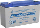 Panasonic LC-R0612P1 Battery Replacement - 6 Volt 12 Ah (.250" Terminals)