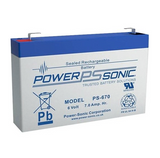 Panasonic LC-R067R2P1 Battery Replacement - 6 Volt 7.2 Ah (.250" Terminals)