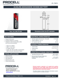 Duracell ® Procell ® Intense Power AA Alkaline Battery PX1500 (144 Pieces)