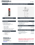Duracell ® Procell ® Intense Power AAA Alkaline Battery PX2400 (144 Pieces)