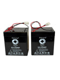 Saruna SG1250WP 12V 5Ah AGM battery, label and terminal view