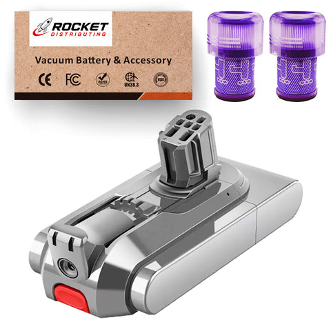 Dyson V12 Detect Slim Fluffy Battery Replacement for Cordless Vacuum