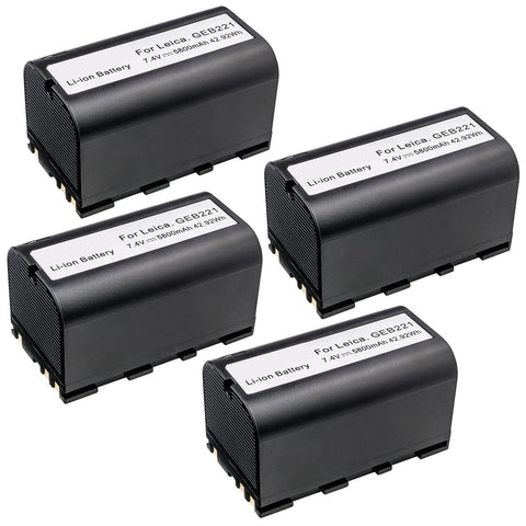 Leica GEB221 Battery Replacement - 4 Pieces
