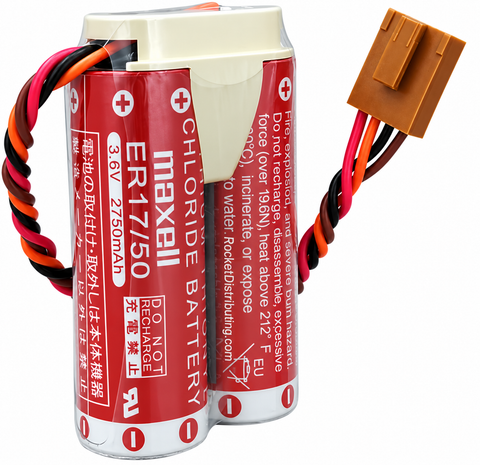 Kawasaki 50750-0034 Battery Replacement for MD500N Robot CNC - PLC
