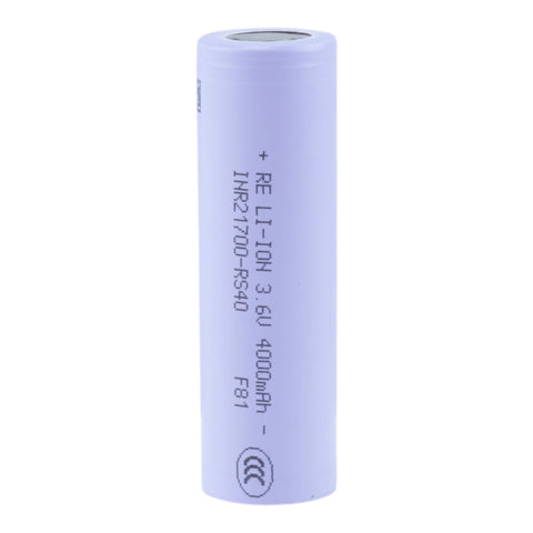 Reliance RS40 21700 4000mAh 70A Tabless Battery