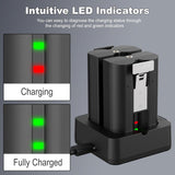 Ring Video Doorbell Camera Battery - 2 Pack & Charger - 7200mAh Rechargeable