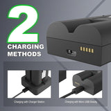 Ring Video Doorbell Camera Battery - 2 Pack & Charger - 7200mAh Rechargeable