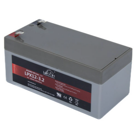 Leoch LPX12-3.2 Battery - 12V 3.2Ah Sealed AGM