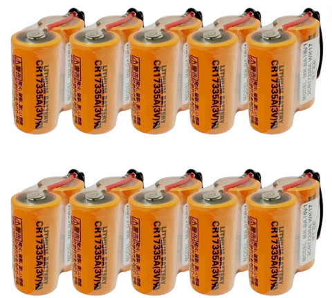 Mitsubishi MR-BAT6V1 2CR17335A WK17 MR-J4 Battery Replacement  for M80 Driver - No Casing - 10 Pieces