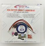 Motobatt Tru am Dual Battery Kit-UTV-SBI-CM with Cables and Voltage Meter