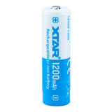 XTAR 14500 1200mAh Battery - Protected Button Top