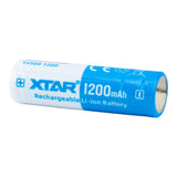XTAR 14500 1200mAh Battery - Protected Button Top, product view 3
