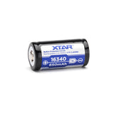 XTAR 16340 650mAh Battery - Protected Button Top, product view 3