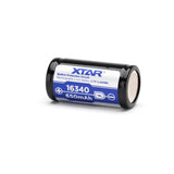 XTAR 16340 650mAh Battery - Protected Button Top, product view 4