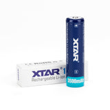 XTAR 18650 3500mAh 10A Battery - Protected Button Top, product view 2