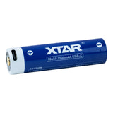 XTAR 18650 3500mAh USB-C Battery - Protected Button Top, product view 2