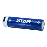 XTAR 18650 3500mAh USB-C Battery - Protected Button Top, product view 3